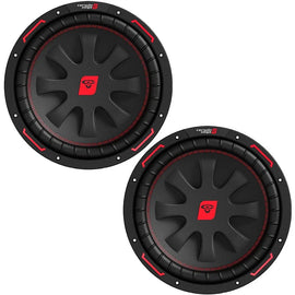 2 Cerwin Vega CVP12D4 12" Car Subwoofers & TM1.3000D 3000W Micro Mono Amplifier