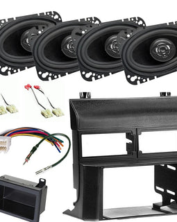 2 Cerwin Vega XED46 4x6" Speakers & Kit Harness For 1988-1994 GM C/K 1500, 2500