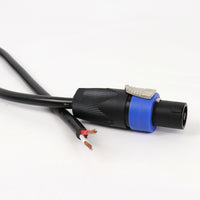 MR DJ CSPK-RAW10 10-Foot Speakon Male to Bare Wire 16-Gauge Speaker Cable (2-Wire)