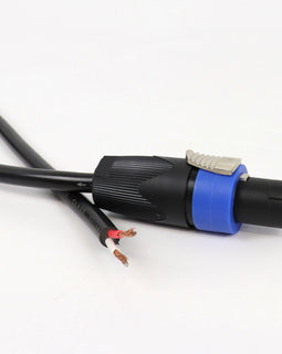 MR DJ CSPK-RAW10 10-Foot Speakon Male to Bare Wire 16-Gauge Speaker Cable (2-Wire)