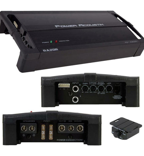 Power Acoustik RZ1-2300D RAZOR Series Monoblock Amplifier