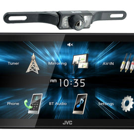 JVC KW-M180BT 2 DIN 6.75" Media Player USB Mirroring For Android Bluetooth + CAM900 Backup Camera