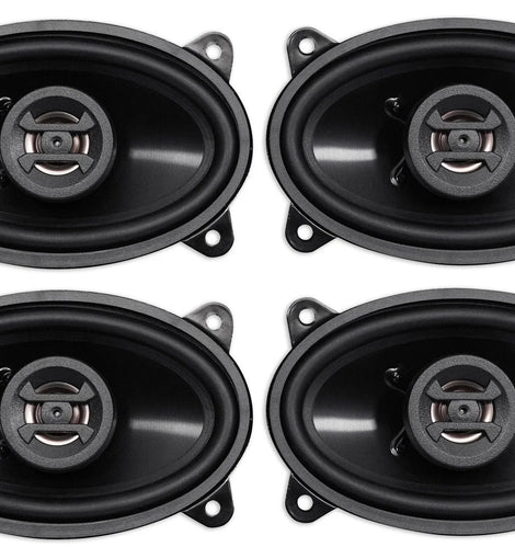 2 Pairs Hifonics ZS46CX ZEUS 4×6 Inch Speakers