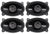 2 Pairs Hifonics ZS46CX ZEUS 4×6 Inch Speakers