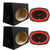 Cerwin Vega V69 420W 6x9" 2 Way Car Speakers + Angle Speaker Box Black Pair
