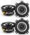 2 Alpine S-S40 Car Speaker 280W Max (90W RMS) 4" Type S Series 2-Way Coaxial Car Speakers, Contains 4x6" Adapter Plate