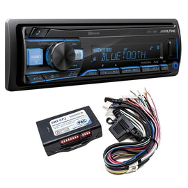 Alpine UTE-73BT Single DIN Bluetooth AM/FM Receiver PAC SWI-CP2 Steering Wheel Interface