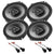 Pioneer TS-A682F 6" x8" Front\Rear Speakers + Harness Fit 2001-2012 Ford Escape