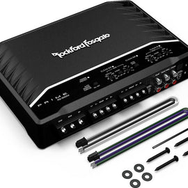 Rockford Fosgate R-300X4 Prime 300W 4-Ch Prime Series Full Range Amplifier + 4 Gauge Amp Kit