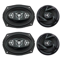 Coax Car-Truck Speakers EF‑694 800W 6x9" & EF-653 400W 6.5"