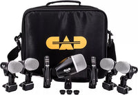 Cad Audio Stage7 Premium 7-Piece Drum Instrument Mic Pack Vinyl Carrying Case