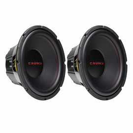 2 Crunch CRW12D4 12" 4 Ohm DVC 800 watt subwoofer