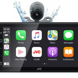JVC KW-M180BT 2 DIN 6.75" Media Player USB Mirroring For Android Bluetooth + Backup Camera