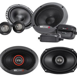 MB QUART FSB216 6.5" 280W Component Speakers & FKB169 6x9" 300W Coaxial Car Speakers