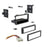 Car Radio Stereo Dash Installation Kit w/ Harness Fit 1995-1997 Geo Metro Track