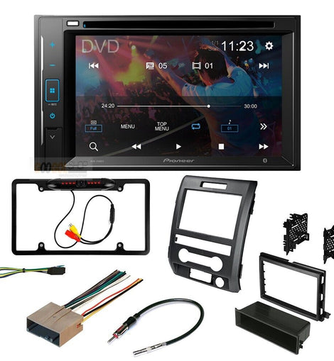 Pioneer AVH-241EX Double DIN DVD Camera Dash install Kit for 2009-2012 Ford F-150