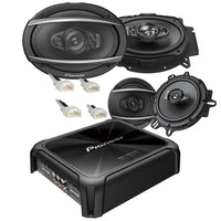 Pioneer-TSA6970F 6x9" TSA1670F 6.5" Front/Rear door Speakers + 4CH Amplifier +Harness