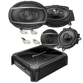 Pioneer-TSA6970F 6x9" TSA1670F 6.5" Front/Rear door Speakers + 4CH Amplifier +Harness