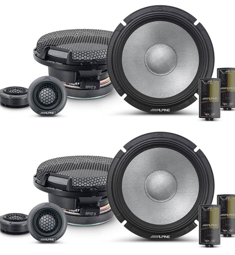 2 Pair Alpine R-Series R2-S65C 6.5