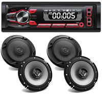 Cerwin Vega CV15BT AM/FM Bluetooth + 2 Kenwood KFC-1666S 6.5" Speaker