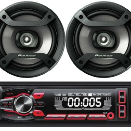 Cerwin Vega CV15BT AM/FM Bluetooth + 2 Pioneer TS-F1634R 6.5" Speaker