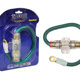 Absolute ANLPKG0GR Power Cable and In-Line ANL Fuse Kit (Green)