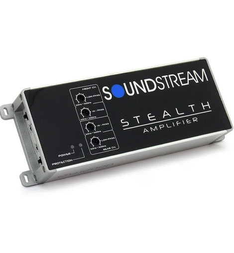 Soundstream ST4.1200D Stealth 1200W 4Channel Class D Motorcycle Car Audio Amplifier