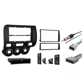 Fit Honda 2007-2008 Single or Double DIN Stereo Harness Radio Install Dash Kit