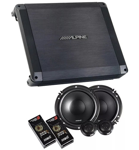 Alpine BBX-T600 2 Channel Car Audio Amplifier & 300W 6-1/2