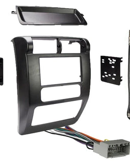 Metra 95-6541 Double DIN Dash Kit Fit Jeep Wrangler 2003-2006 Harness Antenna