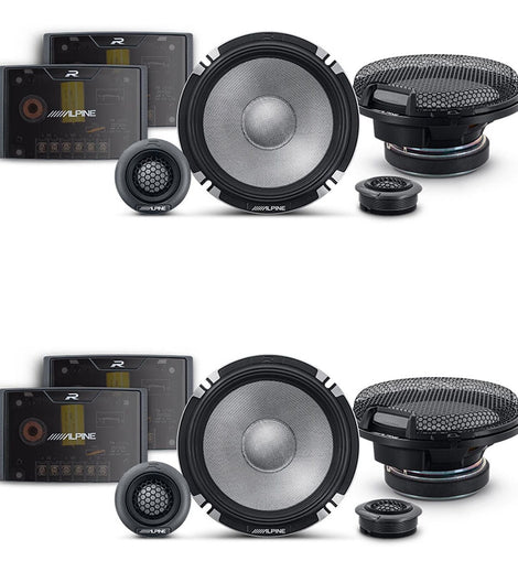 2 Pair Alpine R-Series R2-S652 6.5