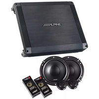 Alpine BBX-T600 2 Channel Car Audio Amplifier & 300W 6-1/2" Component Speakers
