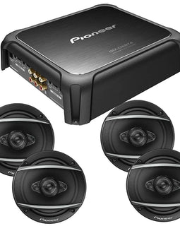 Pioneer GMD-X874 4Channel Amplifier + 4 TS-A1681F 6.5" Speakers Package