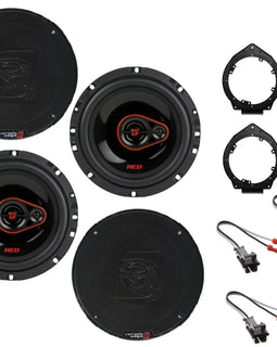 Cerwin Vega H7653 6.5" Speaker Fit 2007-2013 Chevy Silverado 1500 Bundle
