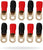 Absolute 0 Gauge Ring Terminal 10 Pack 1/0 AWG Wire Crimp Cable Red/Black 5/16