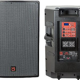 2 MR DJ 2-Way 18" 5500W PRO PA/DJ Bass Reflex Bluetooth Active Amplified Speaker