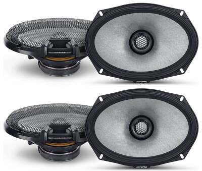 Alpine R2-S69 Bundle - Two pairs of Alpine R-S69 6x9 Inch Coaxial 2-Way Speakers
