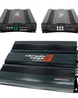 Cerwin Vega CVP1600.4D 1600 Watts 4-Channel Class-D Amplifier + 4G Amp Kit