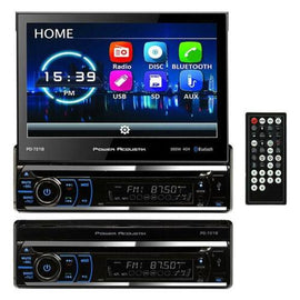 Power Acoustik PD-721B 7″ Single-DIN Motorized Touchscreen w/DVD/CD & Bluetooth