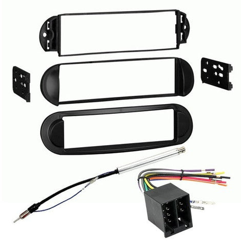Car Radio Stereo Single DIN Dash Kit Harness Fit 1998-2011 Volkswagon Beetle