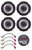Alpine 6.5" Front & Rear Speaker Harness Fit 2007-2017 Jeep Wrangler