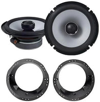 Alpine S2-S65  6.5" Type S Series 2-Way Coaxial Car Speakers Fits 1998-2013 Harley Davidson Alpine S Factory Speaker Replacement Kit