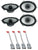 Alpine S2-S68 5x7" Front+Rear Factory Speaker Replacement Kit For 98-01 Ford Explorer