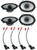 2 Alpine S2-S68 5x7" Rear & Front Factory Speaker Fit 2002-2010 Mercury Mountaineer + Metra 72-5600 Speaker Harness