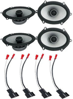 Alpine S 5x7 Front+Rear Speaker Replacement Kit For 05-07 Ford F-250/350/450/550