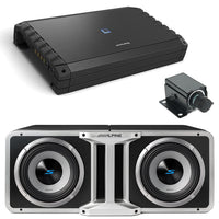 Alpine S2-A120M Amplifier + RUX-KNOB.2 + 2 S2-SB10V Enclosure + KTX-H12