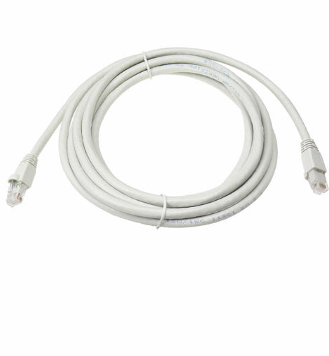 Cat6a Ethernet Network Patch Cable RJ45 23AWG 600Mhz Solid Copper Wire 3' White