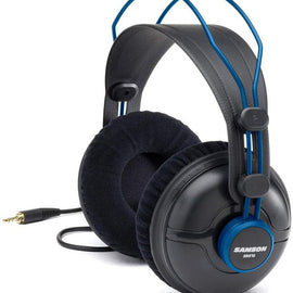 Samson SR970 Professional Studio Reference Headphones Closed Back Design with 50mm Premium Drivers (Blue)