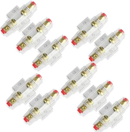 10 MK Audio MAGH4-10 Inline AGU Fuse Holder Fits 4, 8 & 10 Gauge Wire