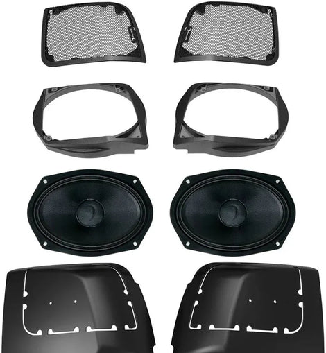 Diamond Audio MSHXM69F4BKLK Cut In SPEAKER Lid Kit with HXM69F4BK (4Ω)